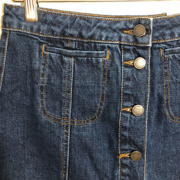 Dark Denim Blue Skirt - Picture 2 of 4